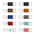 Leatherette Bottle Opener Keychains