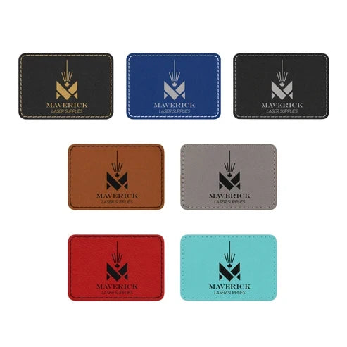 3x2 Laser Ready Leatherette Patches W/Adhesive